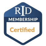 RID Certified Credly Badge Image